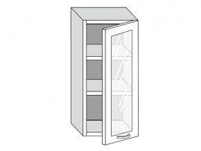 19.40.3 Шкаф настенный (h=913) на 400мм с 1-ой стекл. дверцей в Озёрске - ozyorsk.магазин96.com | фото