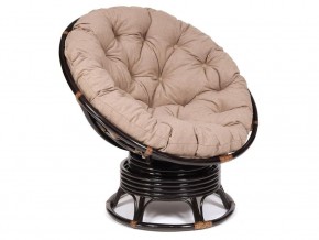 Кресло-качалка Papasan w 23/01 B с подушкой Antique brown, экошерсть Коричневый в Озёрске - ozyorsk.магазин96.com | фото