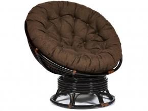 Кресло-качалка Papasan w 23/01 B с подушкой Antique brown, ткань Коричневый в Озёрске - ozyorsk.магазин96.com | фото