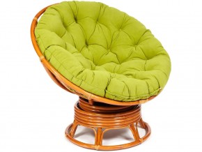 Кресло-качалка Papasan w 23/01 B с подушкой Cognac, флок Олива в Озёрске - ozyorsk.магазин96.com | фото