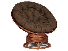 Кресло-качалка Papasan w 23/01 B с подушкой Pecan, ткань Коричневый в Озёрске - ozyorsk.магазин96.com | фото