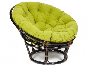 Кресло Papasan 23/01 W с подушкой Antique brown, флок Олива в Озёрске - ozyorsk.магазин96.com | фото