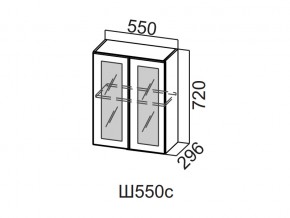 Ш550с/720 Шкаф навесной 550/720 (со стеклом) в Озёрске - ozyorsk.магазин96.com | фото